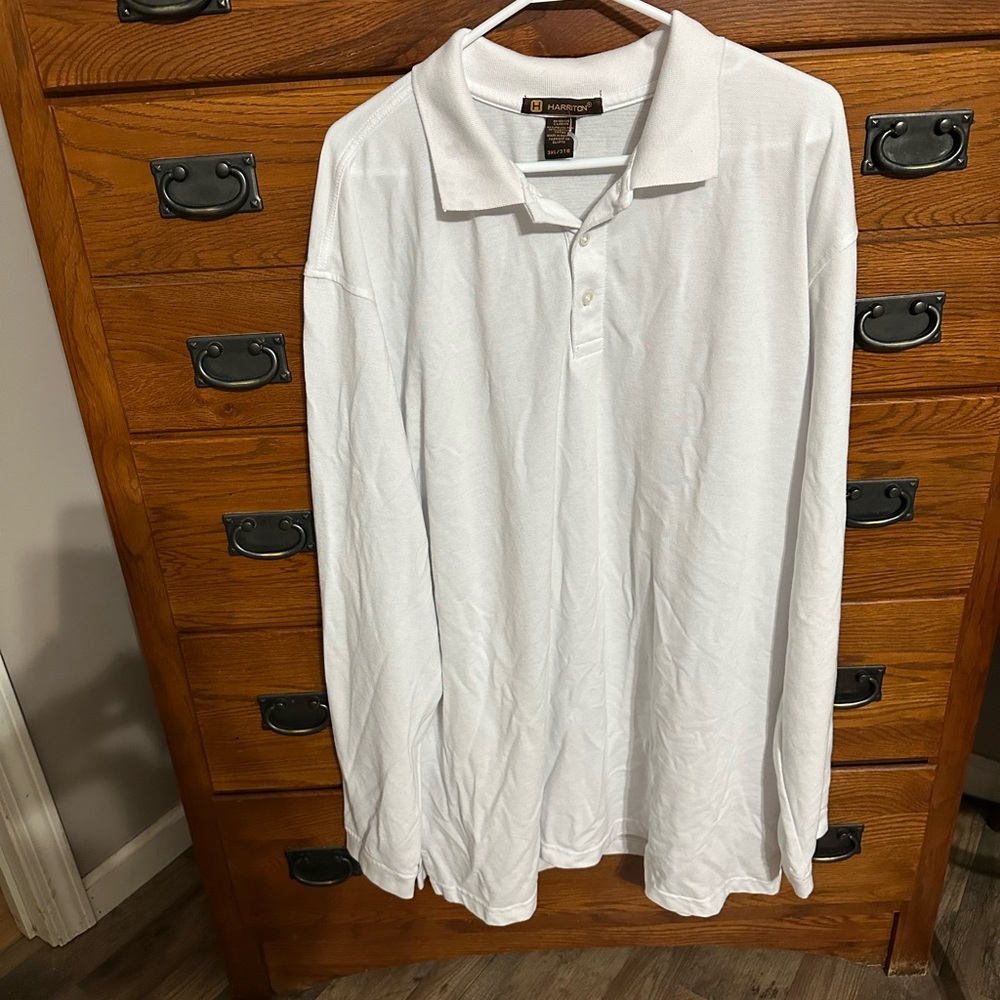 Haggar Men's White Polo Shirt